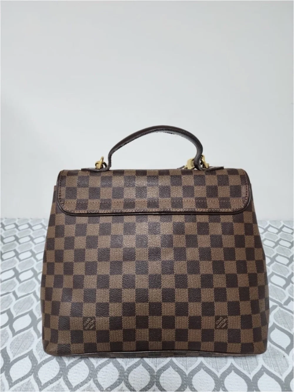 Authentic Louis Vuitton Damier Canvas Bergamo MM Bag